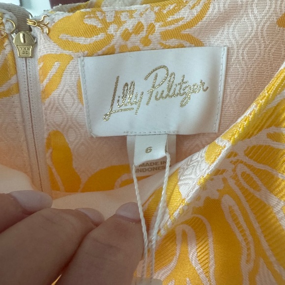 Lilly Pulitzer Yellow Floral Mini Dress - Picture 3 of 5